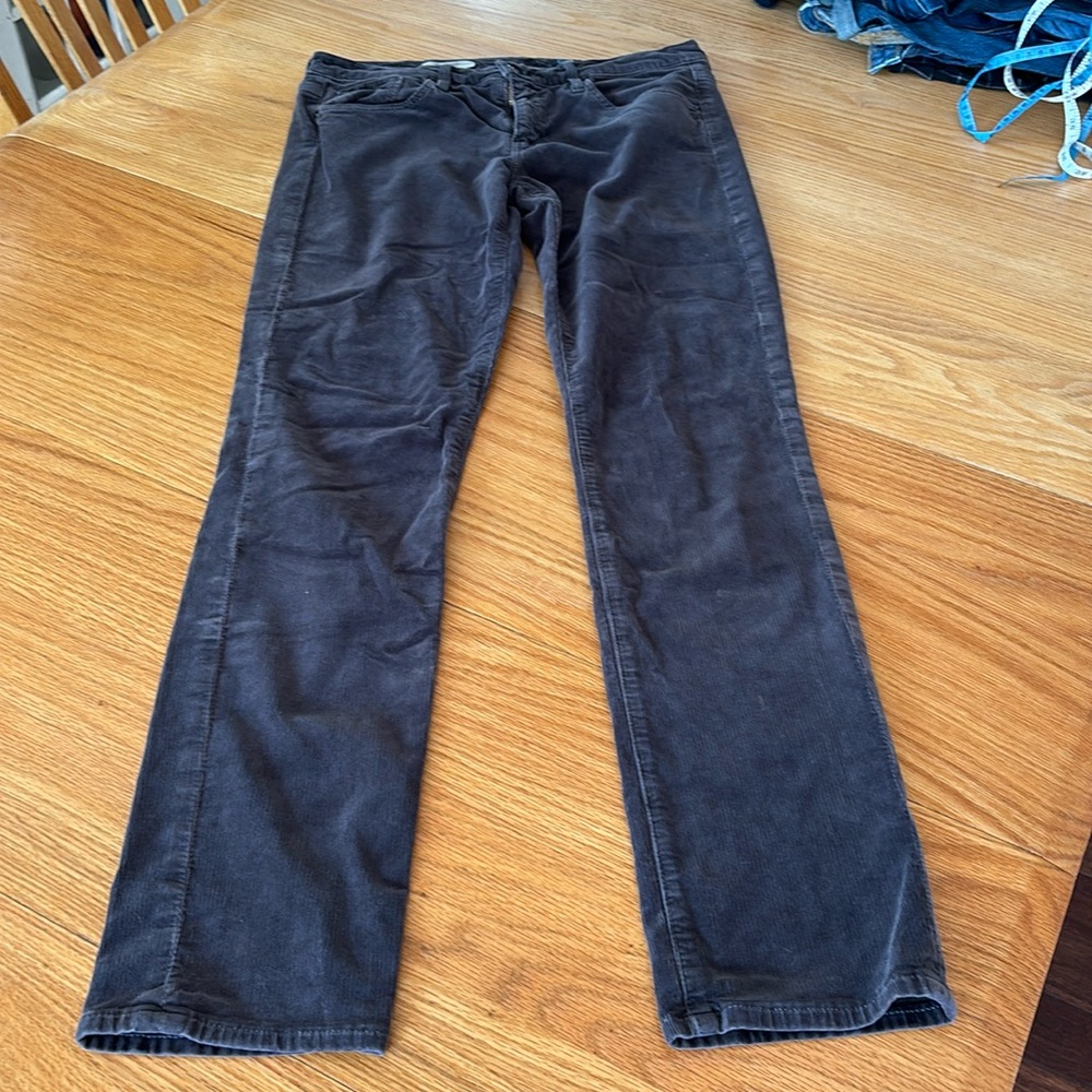 Adriano Goldschmied the Stevie Slim Straight cord grey women’s size 29R